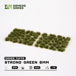 6mm Tufts Strong Green Wild