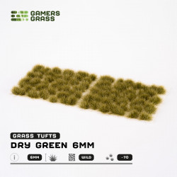 6mm Tufts Dry Green Wild