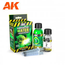 AK RESIN RADIOACTIVE WATER COMPONENTS EPOXY RESIN 180 ML