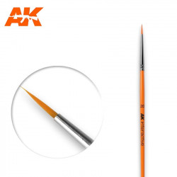 AK ROUND BRUSH 2/0 SYNTHETIC