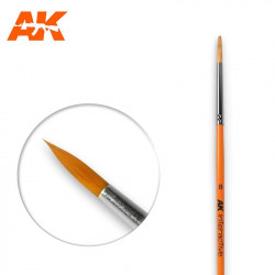 AK ROUND BRUSH 8 SYNTHETIC