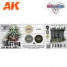 AK WARGAME COLOR SET STONE AND ROCK EFFECTS