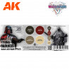 AK WARGAME COLOR SET ETERNAL DARKNESS