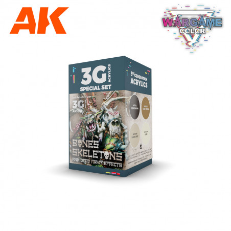 AK WARGAME COLOR SET BONES AND SKELETONS
