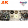 AK WARGAME COLOR SET BONES AND SKELETONS