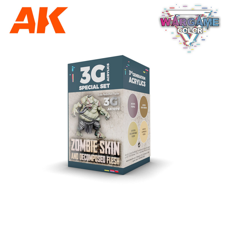 AK WARGAME COLOR SET ZOMBIE SKIN