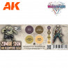 AK WARGAME COLOR SET ZOMBIE SKIN
