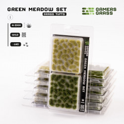 Gamers Grass Green Meadow Tufts Set