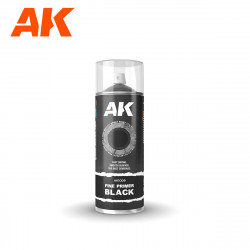 AK Interactive Fine Primer Black Spray 400ml