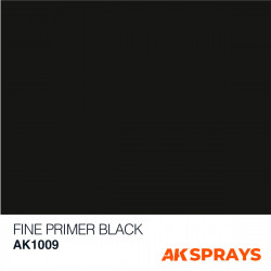 AK Interactive Fine Primer Black Spray 400ml