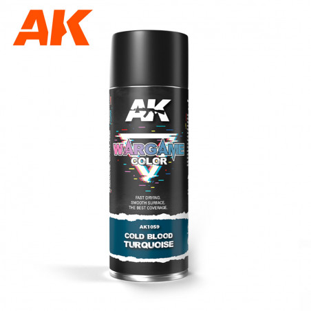 AK Interactive Cold Blood Turquoise Spray 400ml OOP