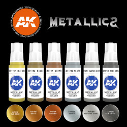 AK Interactive Metallics Colors Set