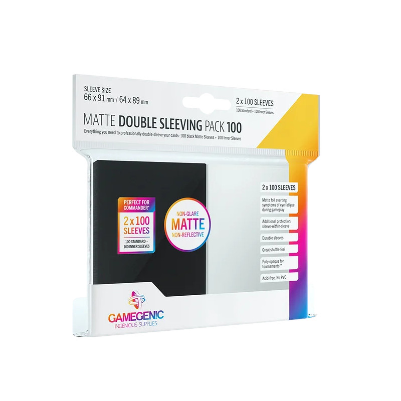 Gamegenic Matte Double Sleeving Pack 100 (Sleeves / Kartenhüllen)