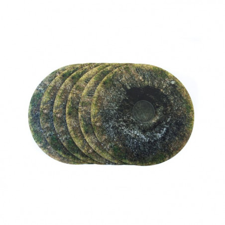 Playmats Objective Markers Rubber zones for Warhammer 40k 7,6" - Crater - 6 Stück